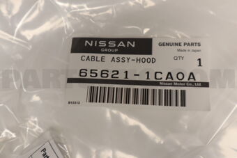 656211CA0A Nissan CABLE ASSY-HOOD LOCK CONTROL