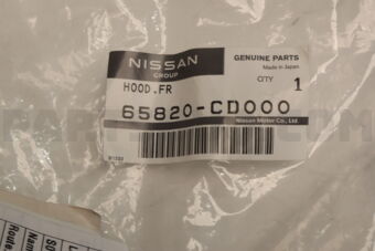 65820CD000 Nissan SEAL-HOOD FRONT