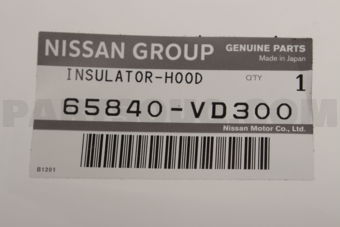 65840VD300 INSULATOR-HOOD