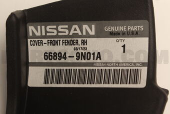 668949N01A COVER-FRONT FENDER,RH