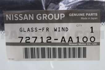 72712AA100 GLASS FR WIND