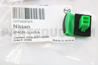 727140P005 SPACER-GLASS,A