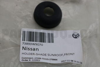 73893W9070 HOLDER-SHADE SUNROOF,FRONT