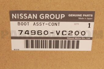 74960VC200 BOOT ASSY-CONTROL LEVER