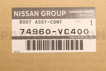 74960VC400 BOOT ASSY-CONTROL LEVER