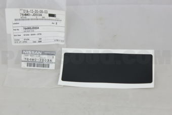 764M0JD03A TAPE-BODY SIDE OUTER,RH