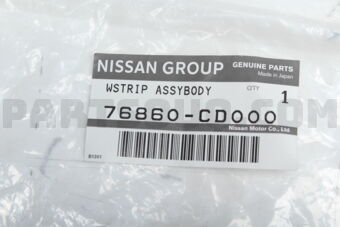 76860CD000 WEATHERSTRIP RH