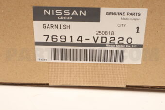 76914VD220 Nissan GARNISH-CENTER PILLAR,UPPER LH