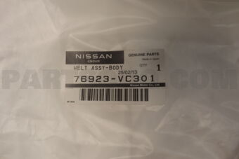 76923VC301 Nissan WELT-BODY SIDE,REAR RH