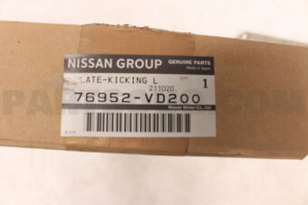 76952VD200 PLATE-KICKING,FRONT LH
