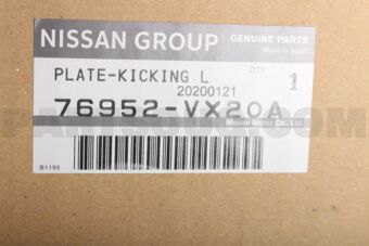 76952VX20A PLATE-KICKING,FRONT LH