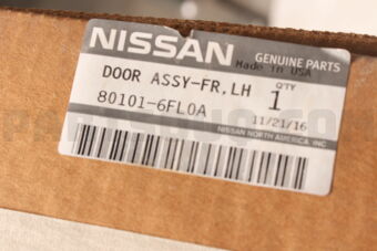 801016FL0A DOOR FRONT LH