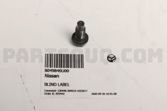 8049840U00 BLIND LABEL
