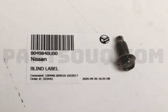 8049840U00 BLIND LABEL