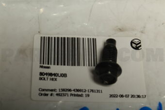 8049840U0B BOLT HEX