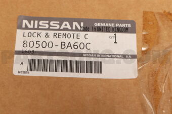 80500BA60C LOCK &amp; REMOTE C