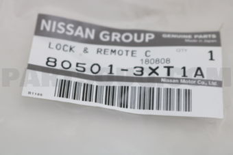 805013XT1A LOCK & REMOTE CONTROL ASSY FRONT D