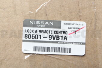 805019VB1A LOCK &amp; REMOTE C