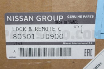 80501JD900 LOCK & REMOTE CONTROL ASSY-FRONT D