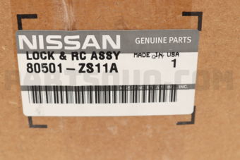 80501ZS11A LOCK & REMOTE CONTROL ASSY-FRONT D