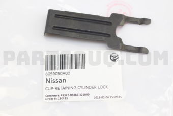 8059050A00 CLIP-RETAINING,CYLINDER LOCK
