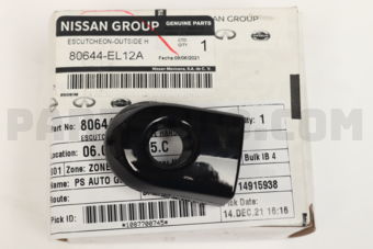 80644EL12A ESCUTCHEON-OUTSIDE HANDLE,FRONT DO
