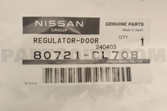 80721CL70B REGULATOR ASSY-DOOR WINDOW,LH