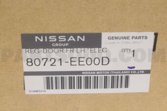 80721EE00D REGULATOR ASSY-DOOR WINDOW,LH