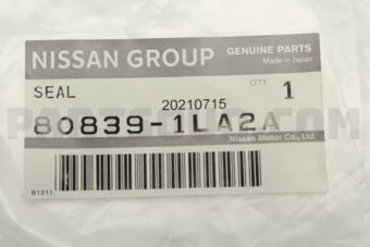808391LA2A SEAL-FRONT DOOR PARTING,LH