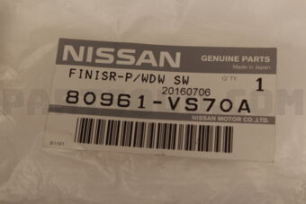 80961VS70A FINISHER-POWER WINDOW SWITCH,FRONT LH