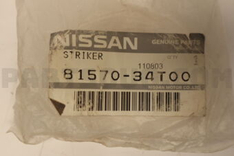 8157034T00 STRIKER ASSY-TRUNK LID LOCK