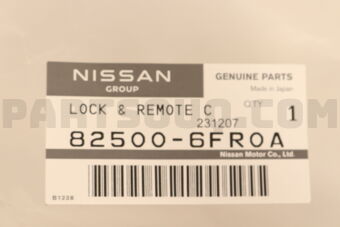 825006FR0A CONTROLLER LOCK &amp; REMOTE,REAR DOOR RH