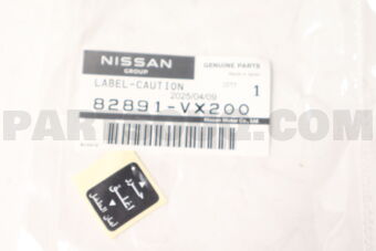 82891VX200 LABEL-CAUTION,CHILD LOCK