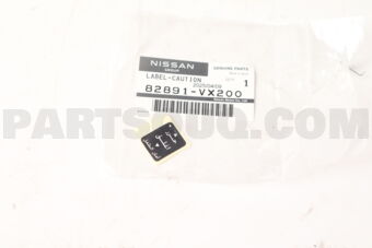 82891VX200 LABEL-CAUTION,CHILD LOCK