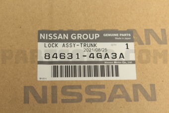 846314GA3A LOCK ASSY-TRUNK