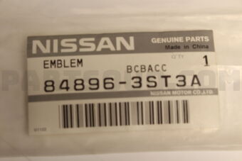848963ST3A EMBLEM-TRUNK LID