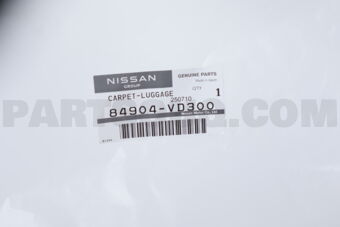 84904VD300 Nissan CARPET-LUGGAGE