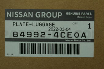 849924CE0A PLATE-LUGGAGE