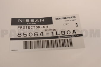850641LB0A Nissan PROTECTOR-REAR BUMPER,RH