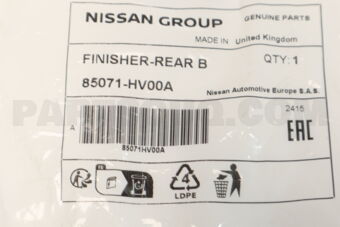 85071HV00A FINISHER-REAR B