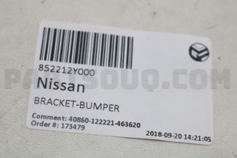 852212Y000 BRACKET-BUMPER