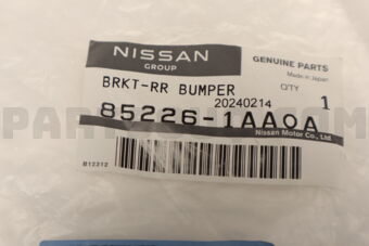 852261AA0A BRACKET-REAR BUMPER SIDE,RH