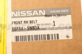 868849NB3A BELT ASSY-FR RH