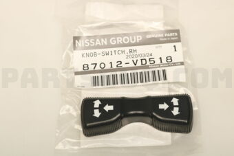 87012VD518 KNOB-SWITCH,FRONT SEAT SLIDE RH