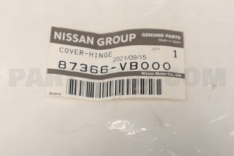 87366VB000 COVER-HINGE,FRONT CUSHION LH