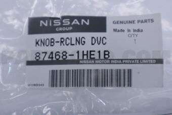 874681HE1B Nissan KNOB-RECLINING DEVICE LEVER
