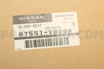 87551VB00A SLIDE-LH SEAT,OUTSIDE