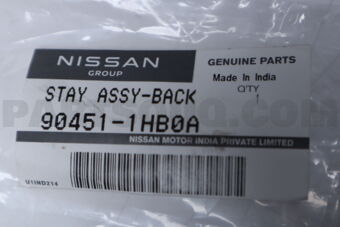 904511HB0A Nissan STAY ASSY-BACK DOOR,LH