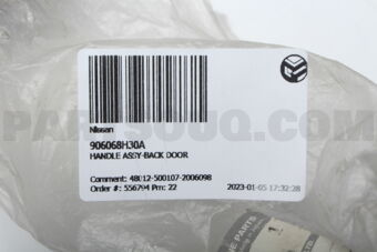906068H30A HANDLE ASSY-BACK DOOR