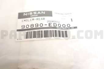 90890ED000 Nissan EMBLEM-REAR